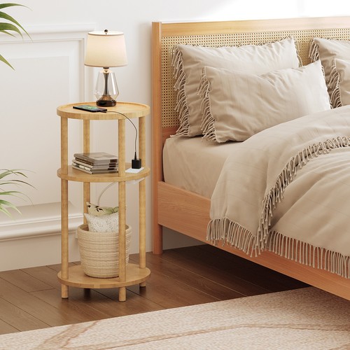 Hoobro tall sofa side table - tall,