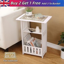 White Small Bedside Table