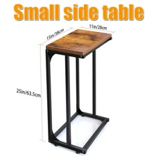 C Shaped Side Table End Table